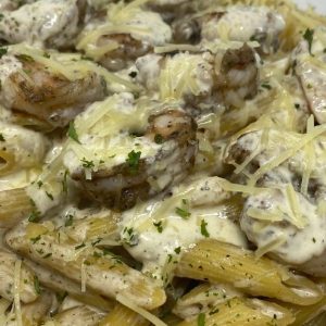 Jerk Shrimp Pasta (Medium)