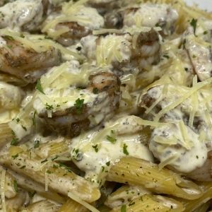 Jerk Shrimp Pasta (Large)