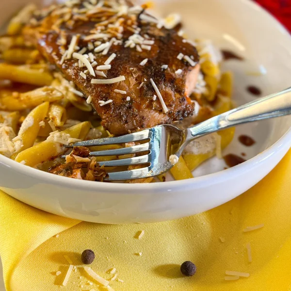 Jerk Salmon Pasta - Image 5