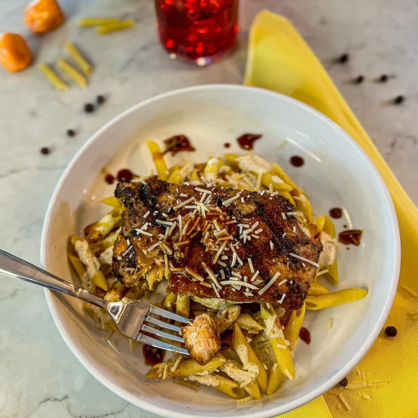 Jerk Salmon Pasta - Image 4