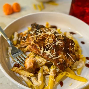 Jerk Salmon Pasta