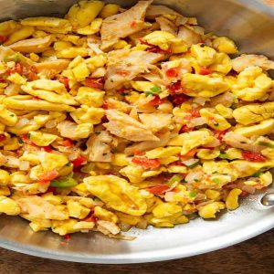 Vegan Ackee (Only NO Fish) (1 Side + 2 plantains)